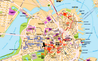 National Park Service downloadable map of Boston